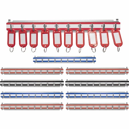 Barska Key Shelves with 001-100 Numbered Hooks, 10 shelves AF13682